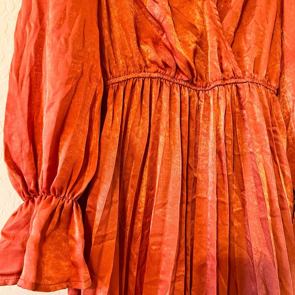 A. Calin by Flying Tomato Pleated Dress Small - Picture 2 of 4